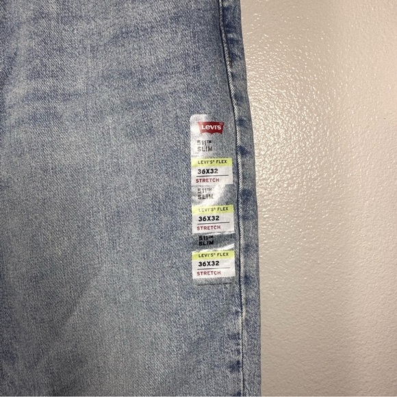 Levi’s Women’s 511 Slim Stretch Blue Denim Jeans Size 36x32 - Picture 3 of 7